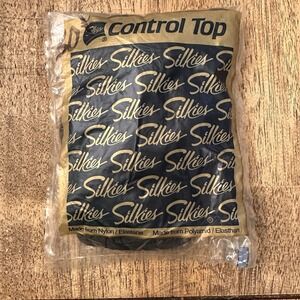 Vintage Control Top Silkies Pantyhose 070026‎ Medium Off Black
